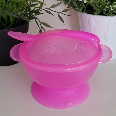 The New  baby Sucker bowl baby child Training bowl Plastic bowl baby Bowl set