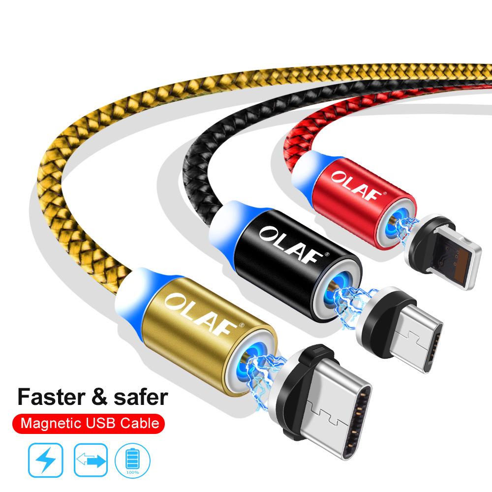Magnetic Data line apple Android TYPE-C Cell phone Charging Cable Blind insertion Magnetic line