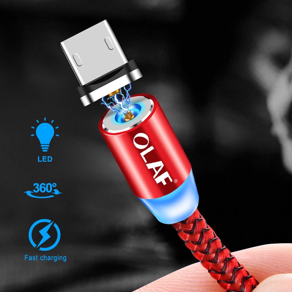 Magnetic Data line apple Android TYPE-C Cell phone Charging Cable Blind insertion Magnetic line