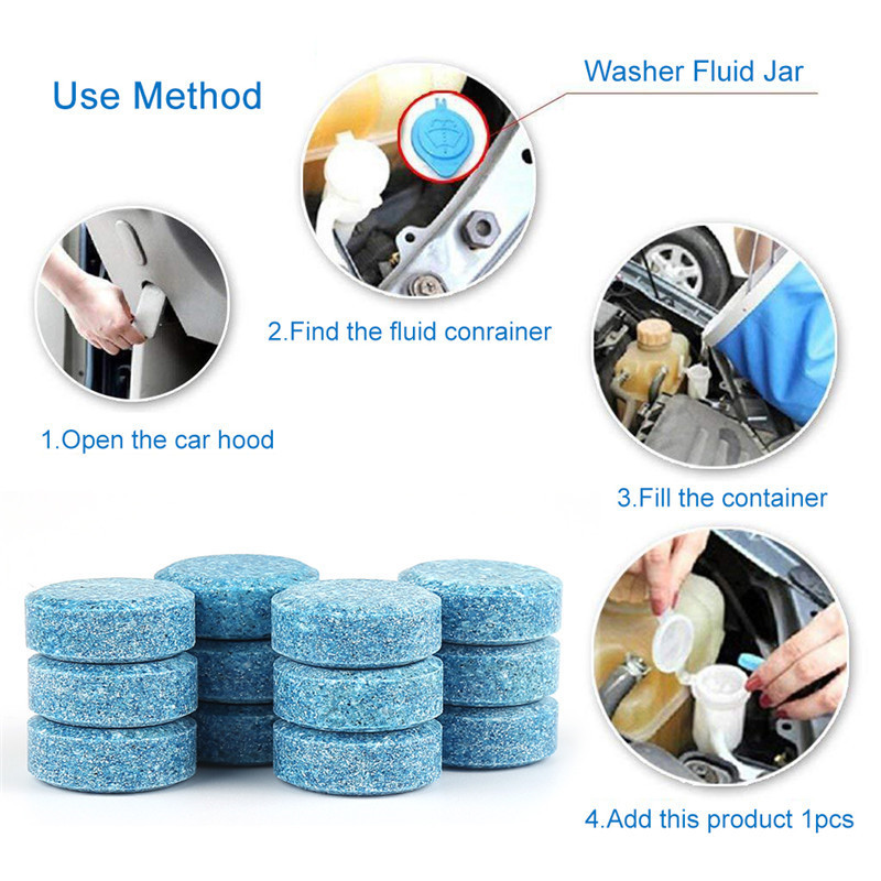 solid Wiper fine car Glass water Wiper fine Wiper Water cleaning tablets Effervescent tablet