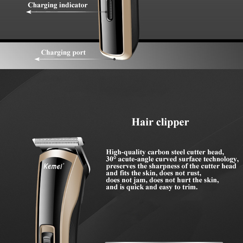KM-418 Professional Men's Mini Powerful Electric Hair Clipper Hair Trimmer Styling Tool
