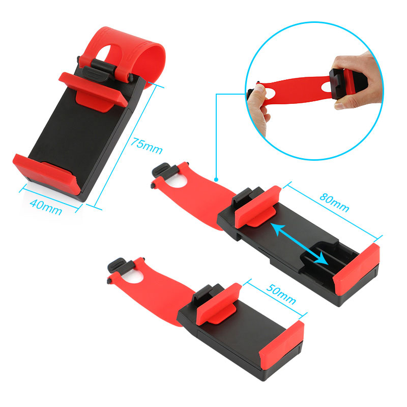 Universal Car Steering Wheel Mobile Phone Holder Bracket For Samsung Support GPS