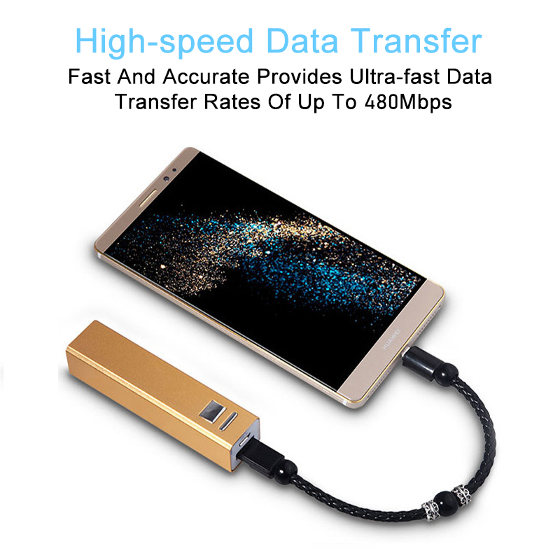 Creativity Pu leather rope Buddha beads USB Be applicable Cell phone Recharge Bracelet Data line