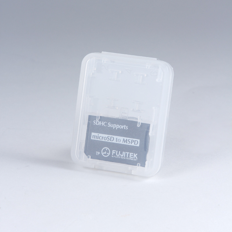 4set Protector Holder Micro Box For SD SDHC TF MS Memory Card Storage Case Box Bag Plastic Boxes