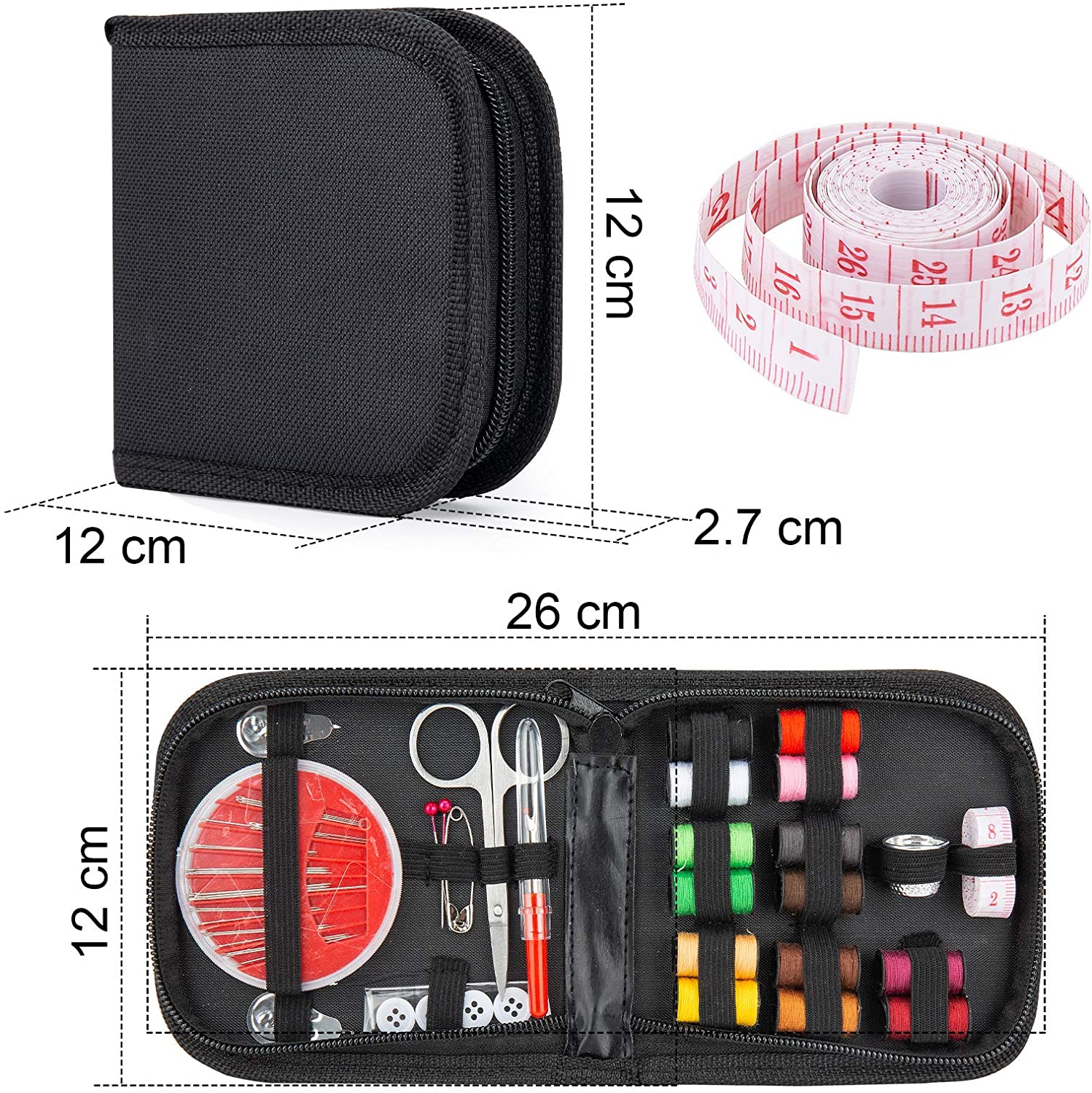 Exclusive discounts for 27pcs Portable Household Sewing Box Set Sewing