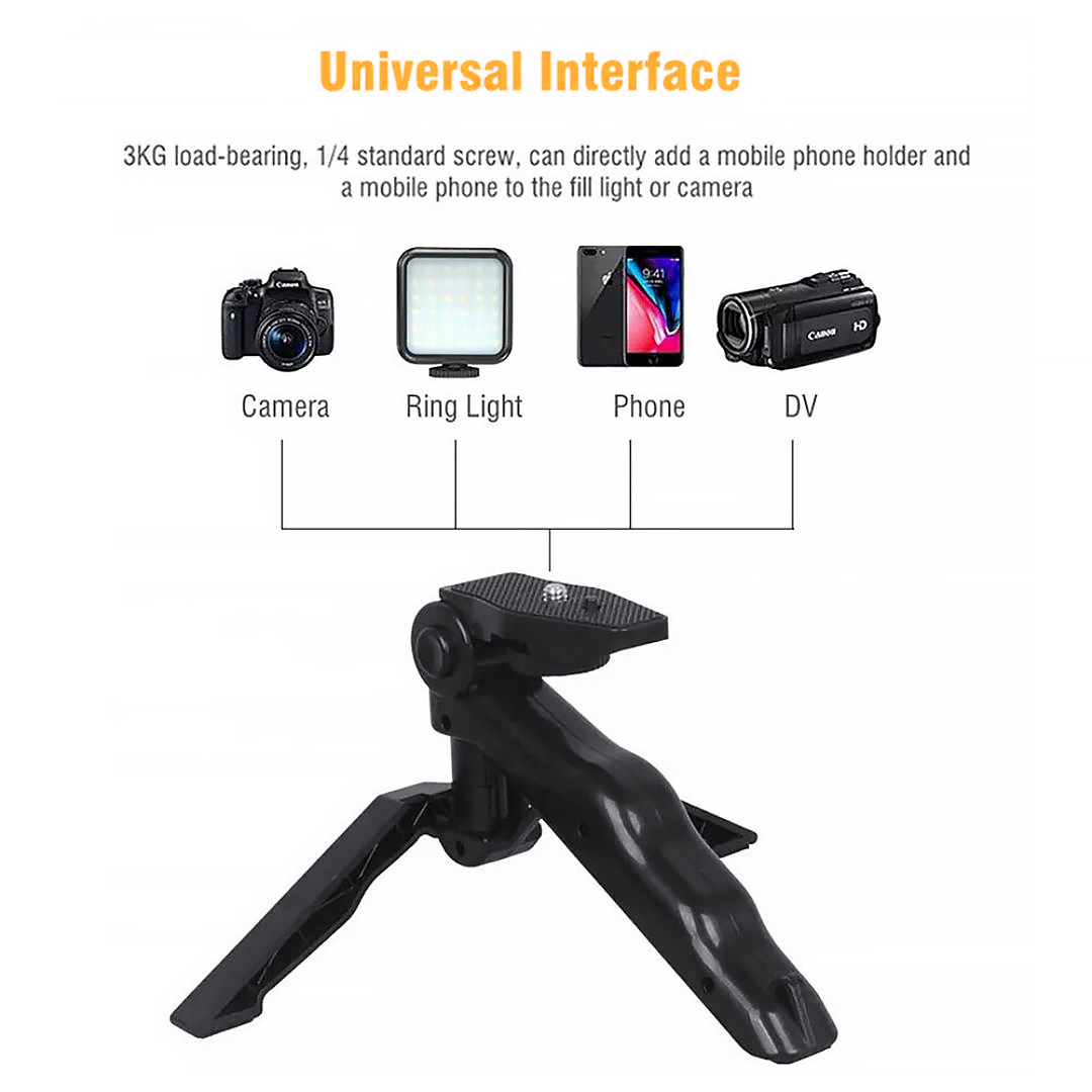 New Arrivals Tripod Stand Phone Holder with Ring Light Microphone for Video Recording