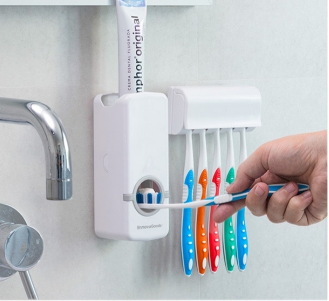 Automatic Toothpaste Squeeze Creative Toothpaste Extruder Toothbrush Holder Dental Equipment Set