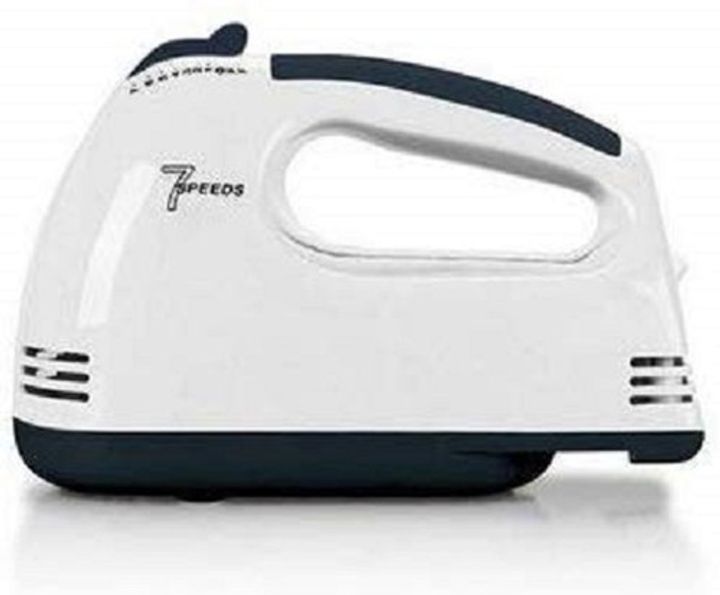 Nunix Electric Hand Mixer 7 Speed with wire beaters and whisk, stainless steel nozzles, 120 watts