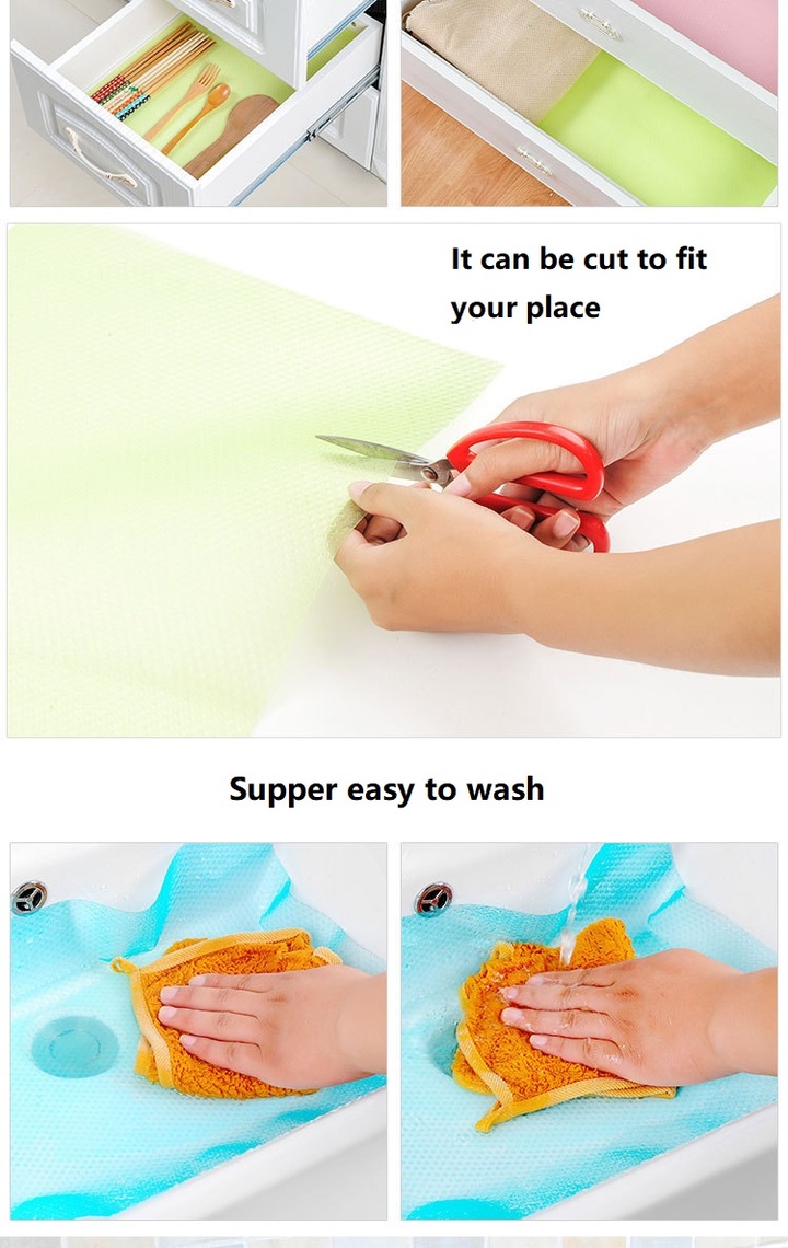 4Pcs/set Fridge Waterproof Mats Refrigerator Pad Table Cabinet  Kitchenware  4pcs(45*30)