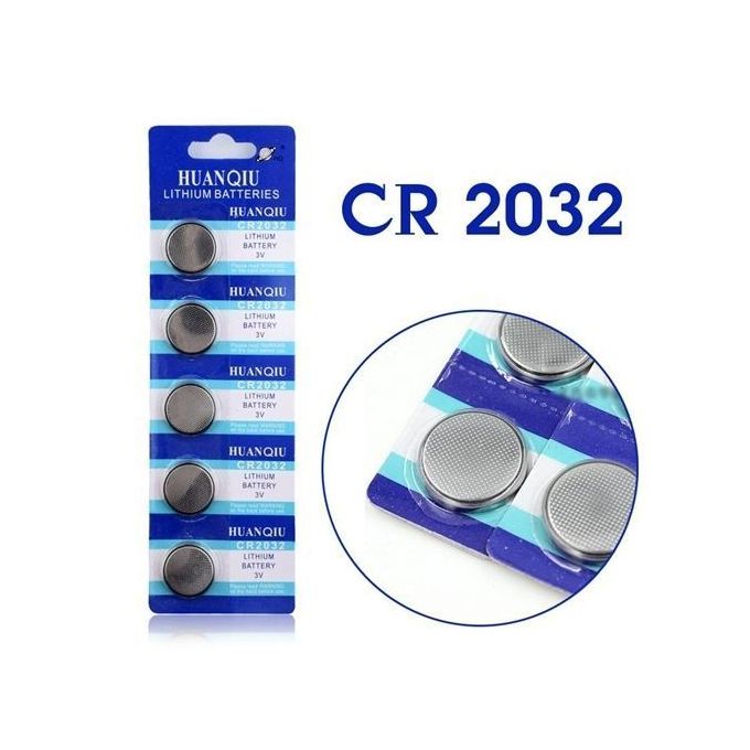 5 Pcs Button battery 3V Lithium Coin Cells Button Battery CR 2032