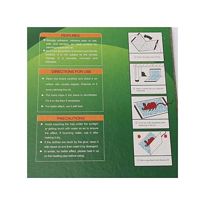 Non-Toxic Mouse Rat Trap Sticky Glue Board