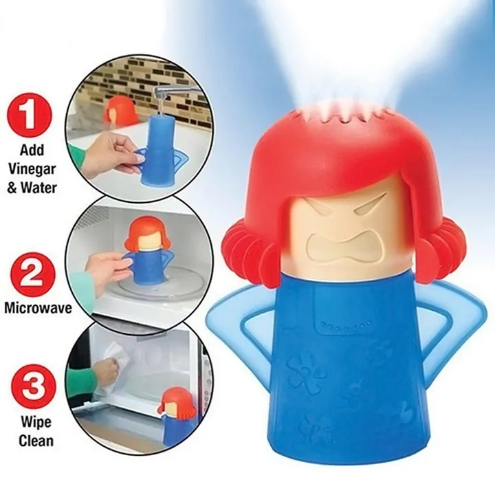 Angry Mama Kitchen Microwave Steam Cleaner Gadget