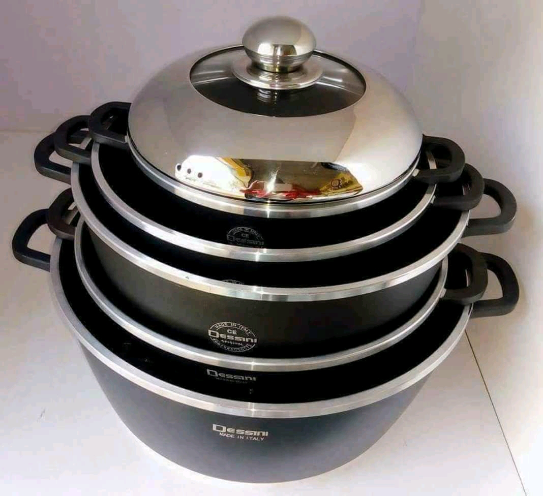 Discounted! Original 10pcs Dessini Durable Italian- 10 piece Non-Stick DieCast Cooking Pots cookware