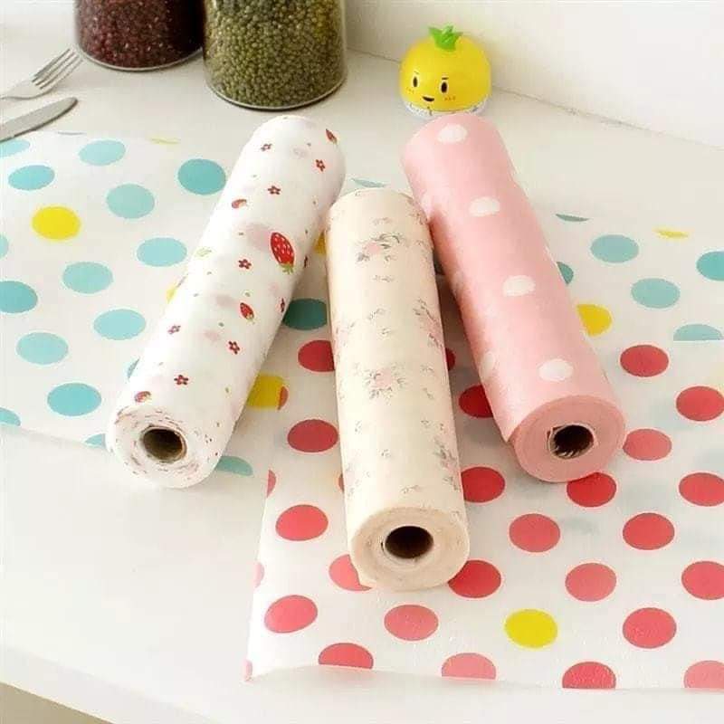 Polka Dots Shelf Contact Paper Cabinet Drawer Liner Kitchen Table Mat Assorted