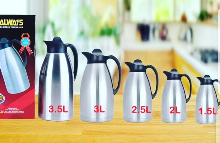 Stainless Steel Thermos Flask - 3.5 Litres silver