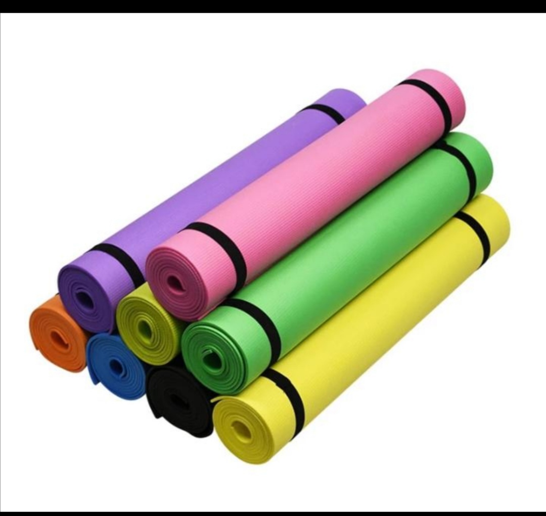 High density Yoga exercise mats Thickness 4mm/ Yoga mats assorted Colours 61cm by 171cm