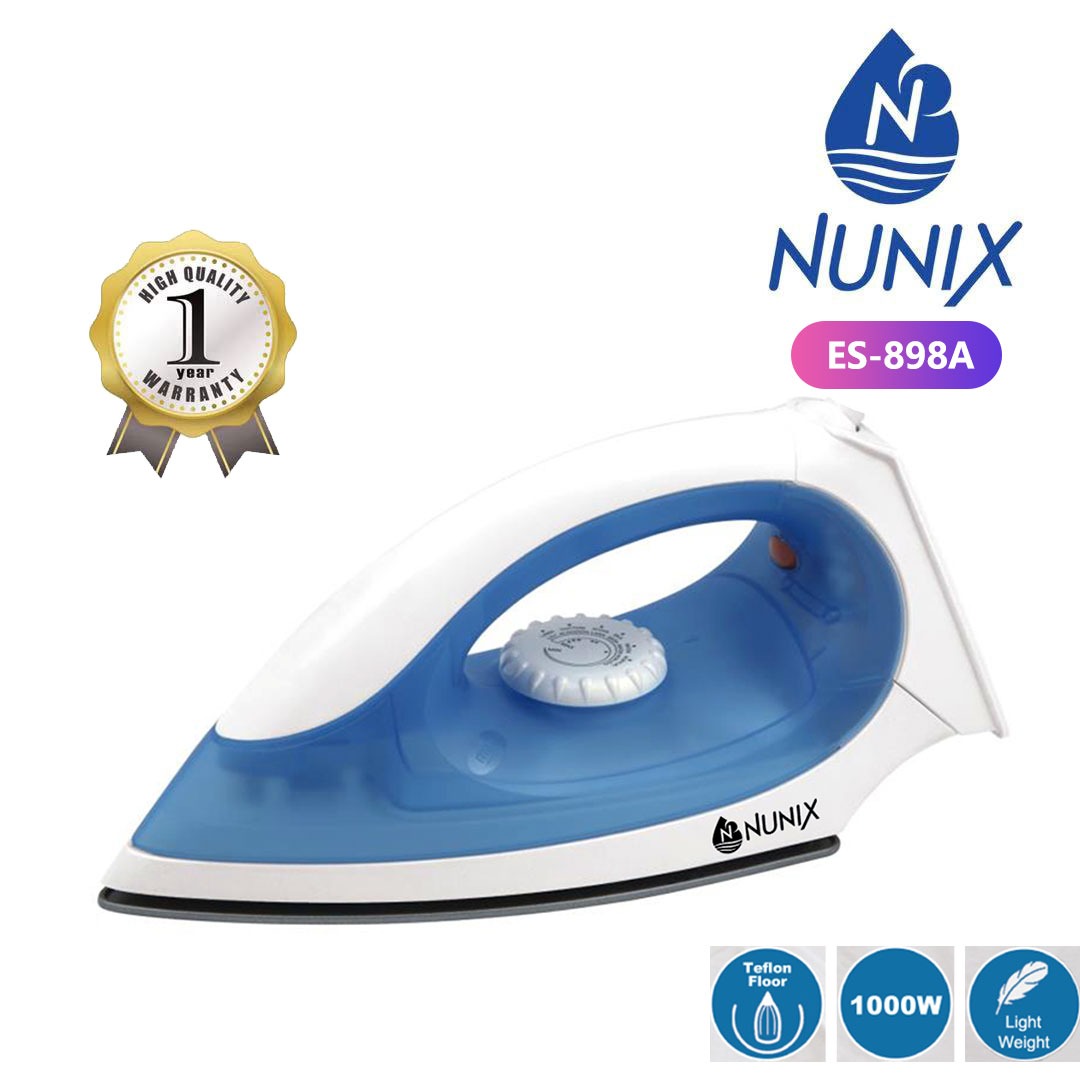 Nunix Steam Iron Box White and Blue