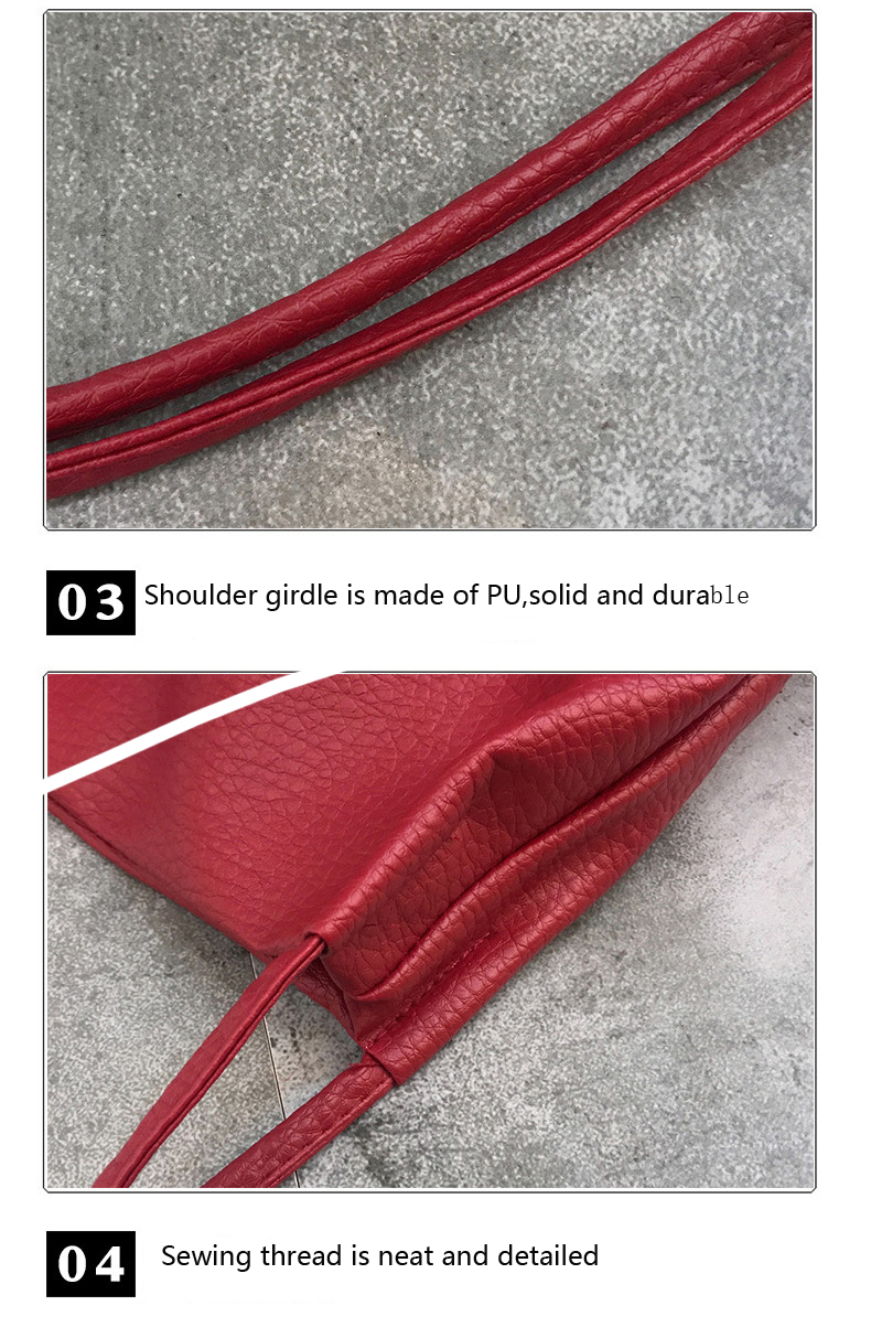 Valentine's gift Top sell 1 pc women's handbag bucket bag shoulder bag fashionable PU bag