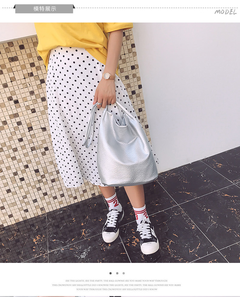 Valentine's gift Top sell 1 pc women's handbag bucket bag shoulder bag fashionable PU bag