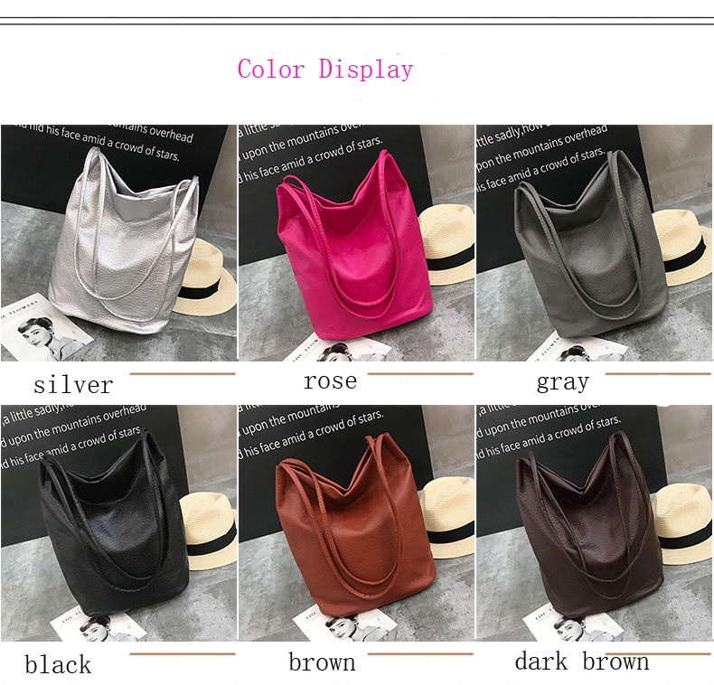 Valentine's gift Top sell 1 pc women's handbag bucket bag shoulder bag fashionable PU bag