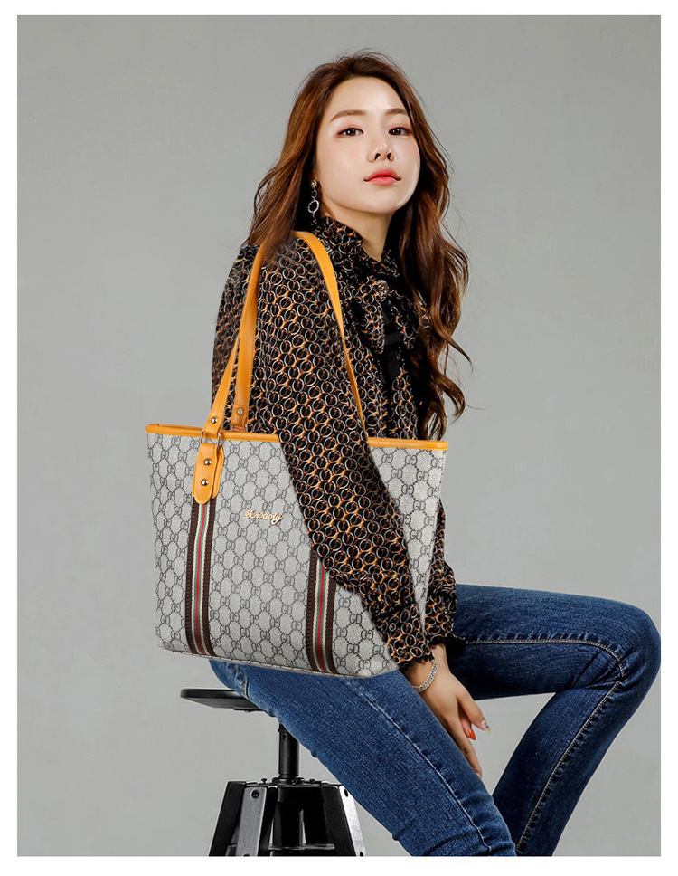 New design 1pc women's handbag portable bag big capacity bag PU material bag