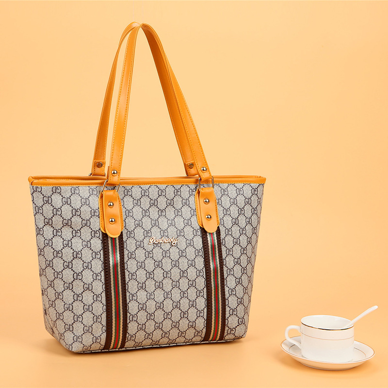 New design 1pc women's handbag portable bag big capacity bag PU material bag