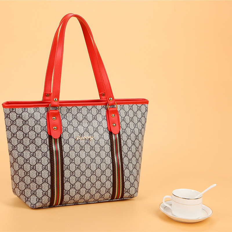 New design 1pc women's handbag portable bag big capacity bag PU material bag