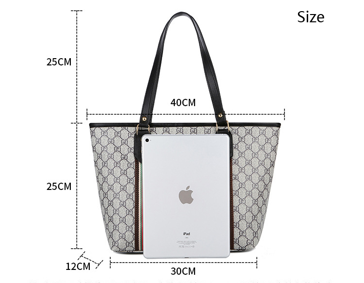 New design 1pc women's handbag portable bag big capacity bag PU material bag