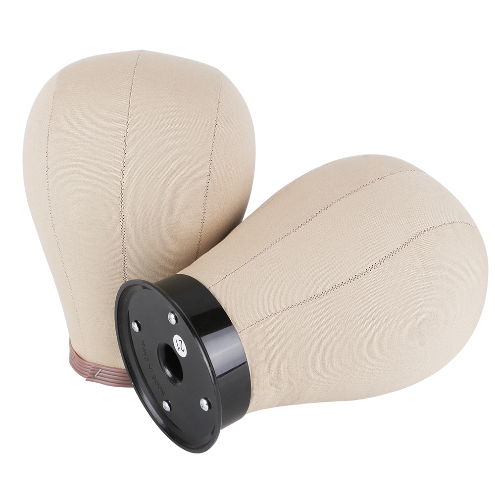21 22 23 24 Inch Wig Making Mannequin Head Cork Canvas Block Head With Mount Hole