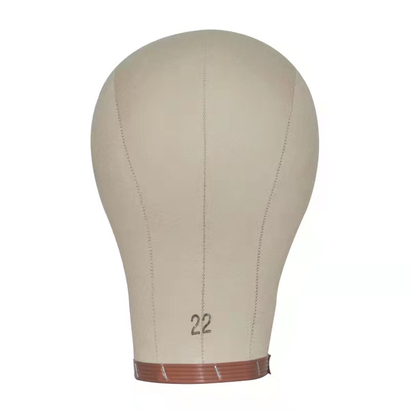 21 22 23 24 Inch Wig Making Mannequin Head Cork Canvas Block Head With Mount Hole