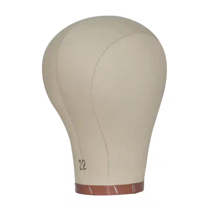 21 22 23 24 Inch Wig Making Mannequin Head Cork Canvas Block Head With Mount Hole