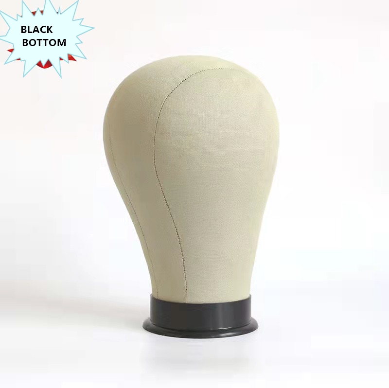 21 22 23 24 Inch Wig Making Mannequin Head Cork Canvas Block Head With Mount Hole