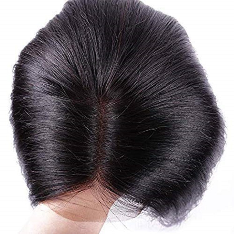13*4 Frontal lace wig human hair weave 10 inch nature black color