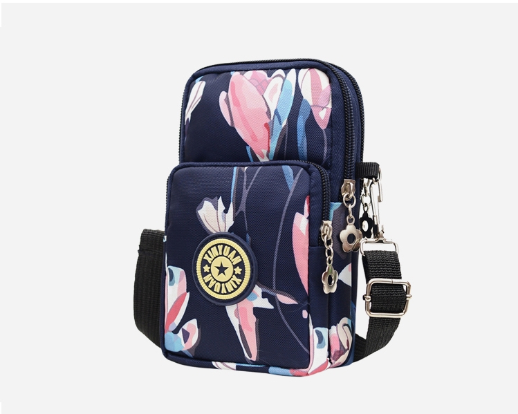 2021 Fashion Women's bag Messenger bag phone bag sport bag coin purse nylon material with flower