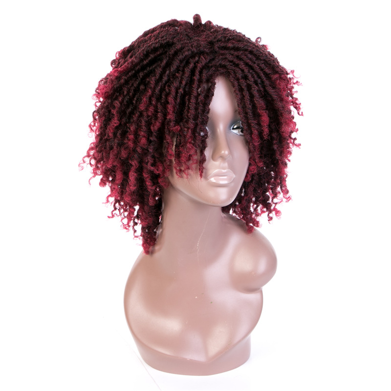 Man's Wig Frontal Lace Wig Dreadlocks Braid Hair High Temperature Fiber