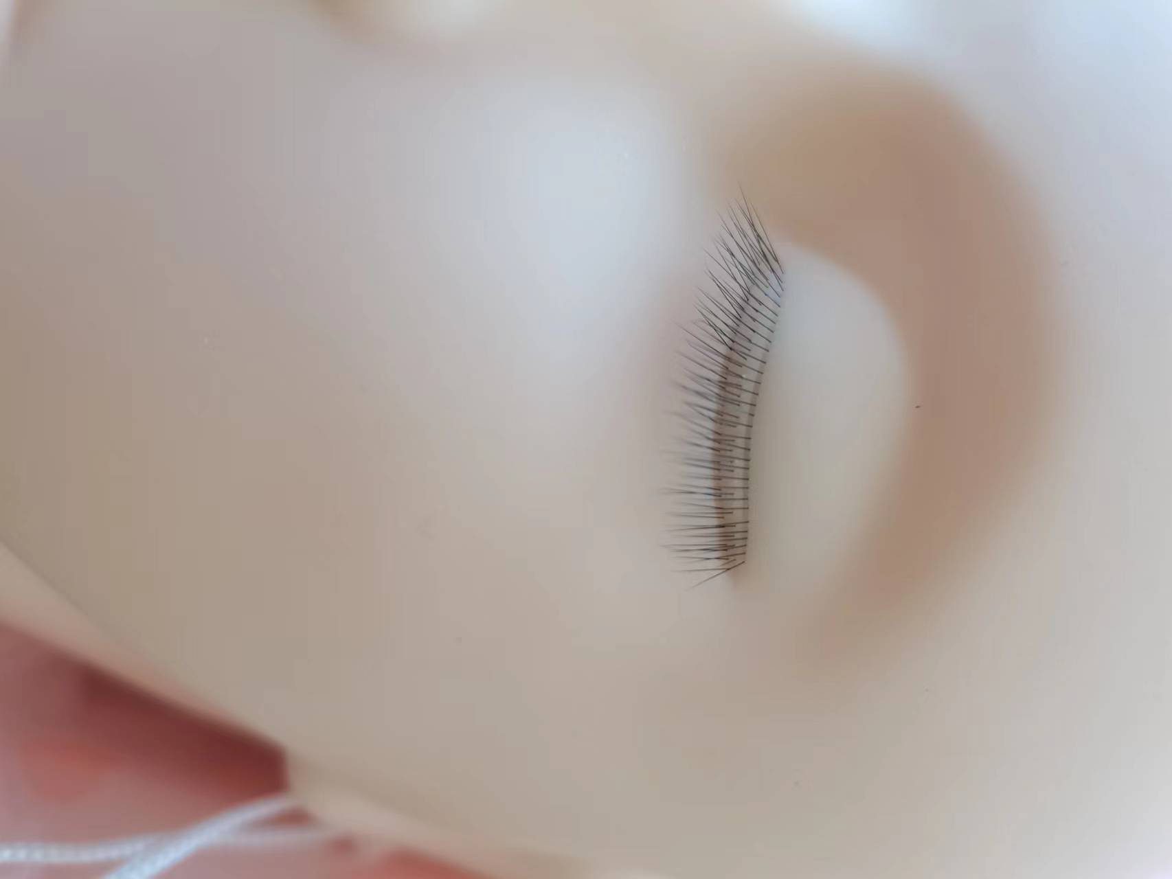 New Arrival Silicone Injected Eyelashes Makeup Tools Practice Lash Rubber Eyelash Extension Training Mannequin Head