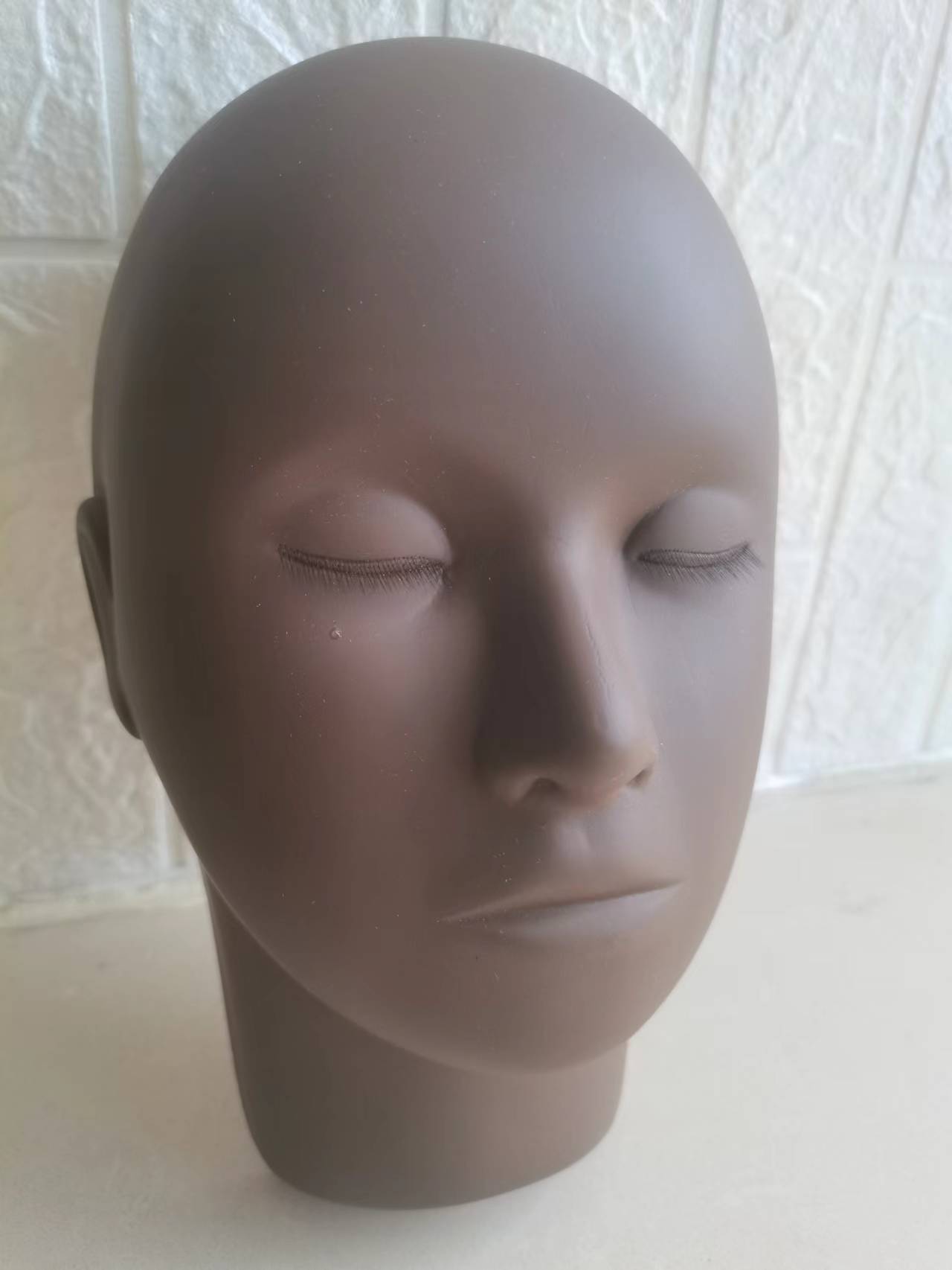 New Arrival Silicone Injected Eyelashes Makeup Tools Practice Lash Rubber Eyelash Extension Training Mannequin Head