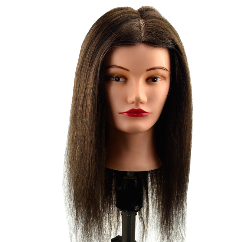 Fast Delivery Famela Training Mannequin Head with Indian Human Hair Training Head with Hair for Hair Dresser in Salon