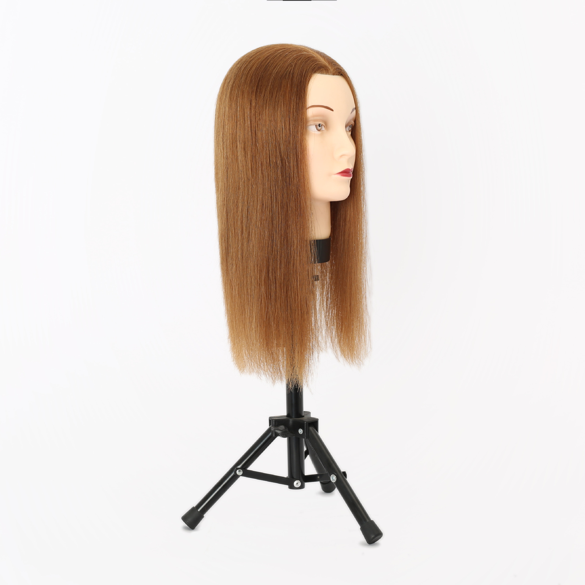 Fast Delivery Famela Training Mannequin Head with Indian Human Hair Training Head with Hair for Hair Dresser in Salon