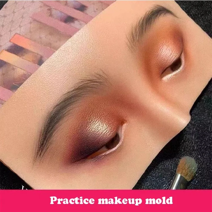 The Perfect Practice Makeup Dummy Mannequin Face Silicone Bionic Skin Makeup Practice Face Board Lash Makeup Mannequin