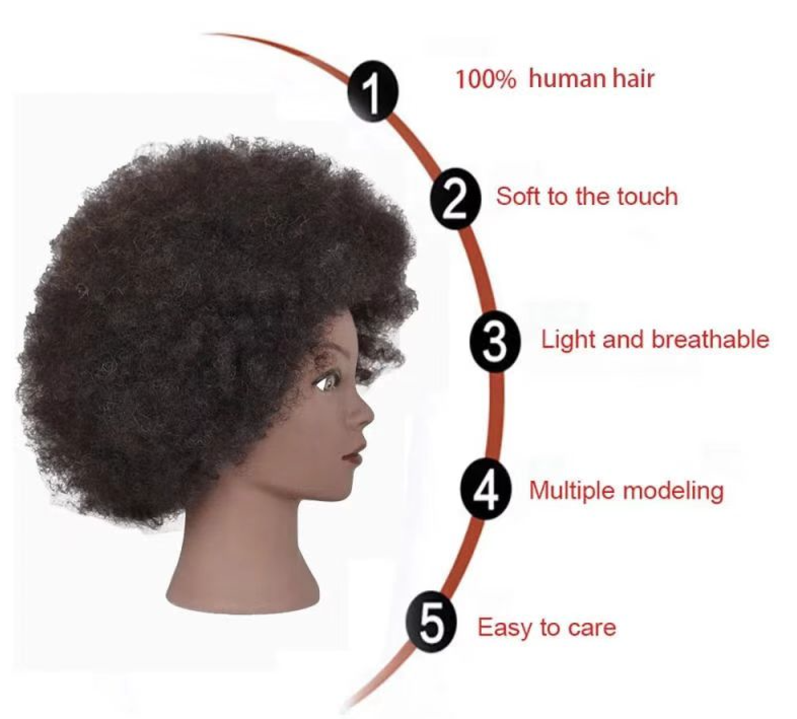 Real Human Hair Salon Practice Hairdresser Training Head Mannequin Dummy Doll Mannequin Head