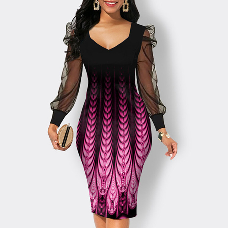 2023 Summer women's dresses print flower dress S-5XL dress sheath dress middle and long dresses