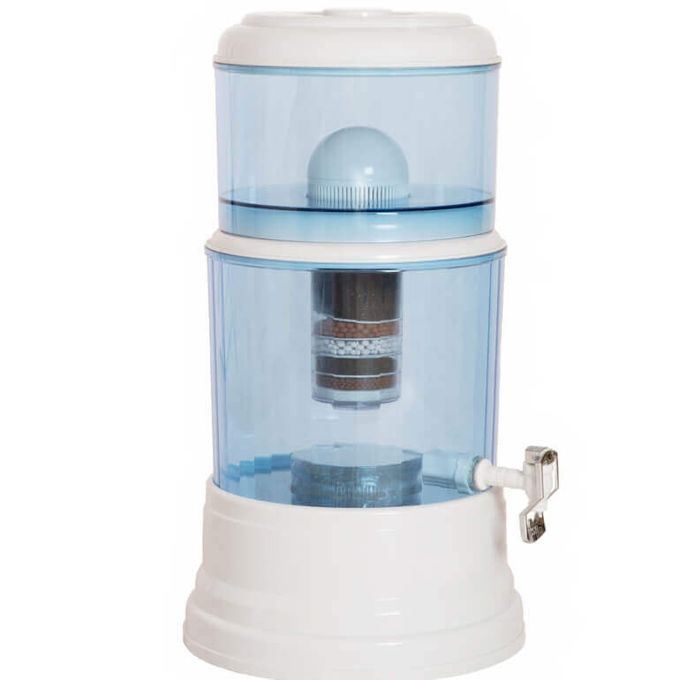 Stand alone water purifier with tap