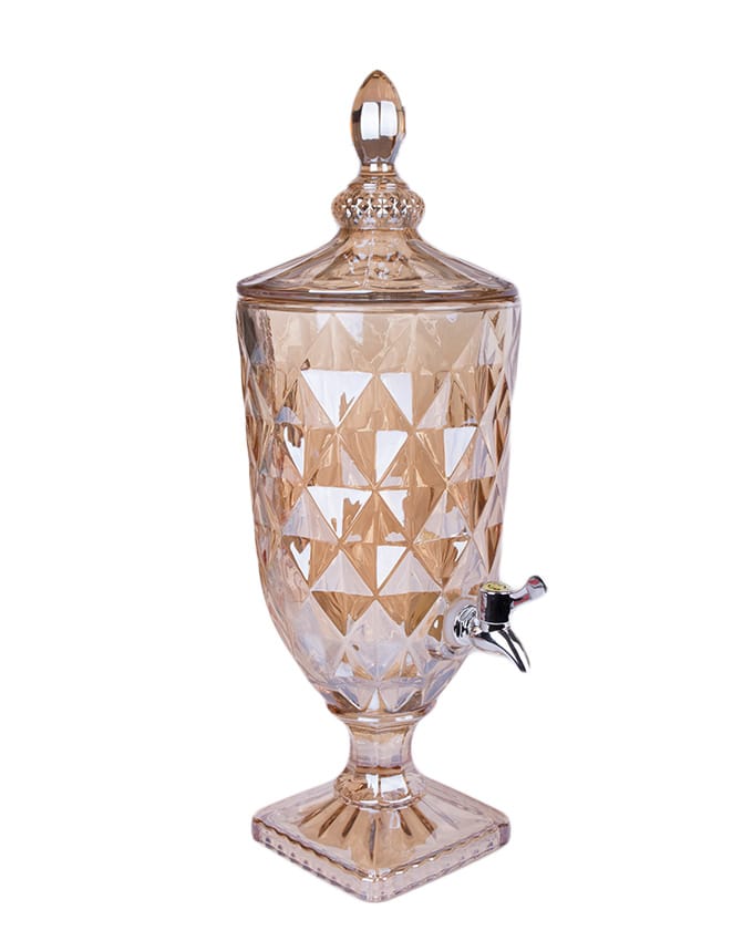 Heavy Glass Juice Kitchen Dispenser With Tap