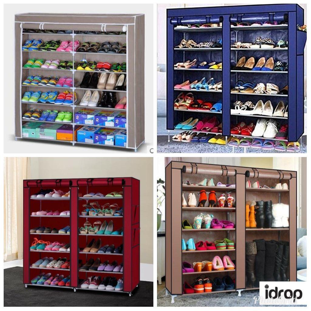 Best price for Portable 2 Column Shoe Rack: Holds Up To 36 Pairs Color ...