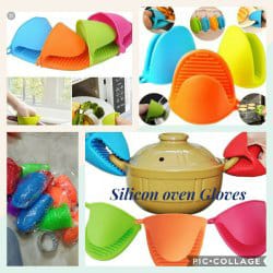 2 Pieces Kitchen Silicon Oven/Microwave Gloves
