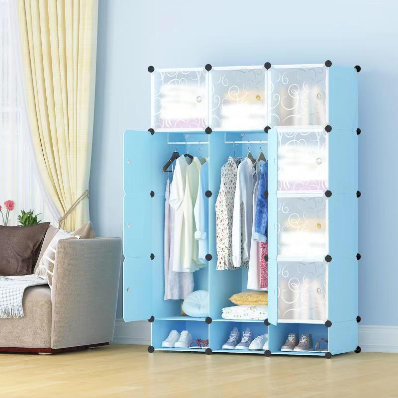 3 Column Plastic Wardrobe