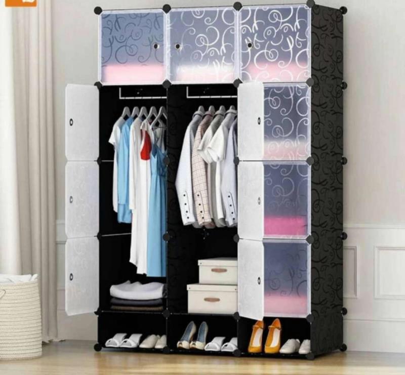 3 Column Plastic Wardrobe