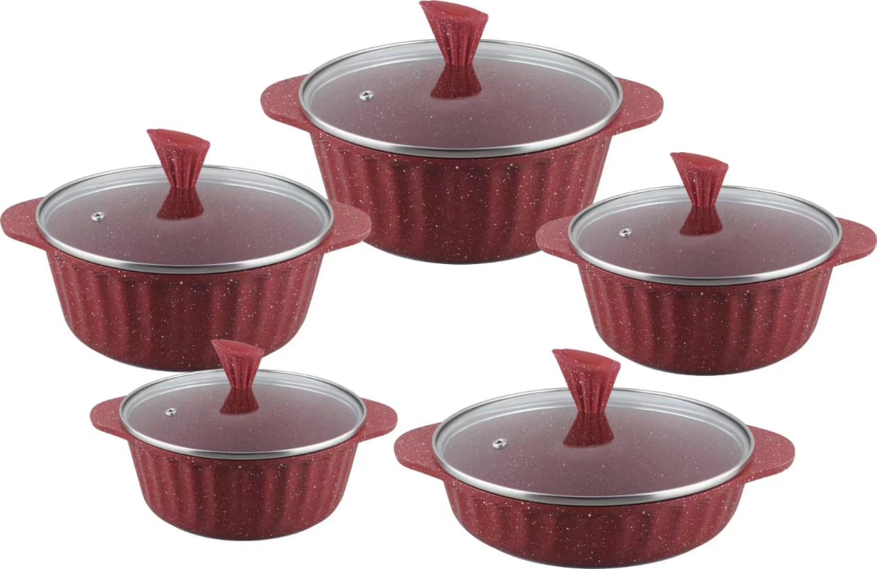 10 Pieces Bosch Germany Granite Kitchen Cookware/Cooking Pots Set