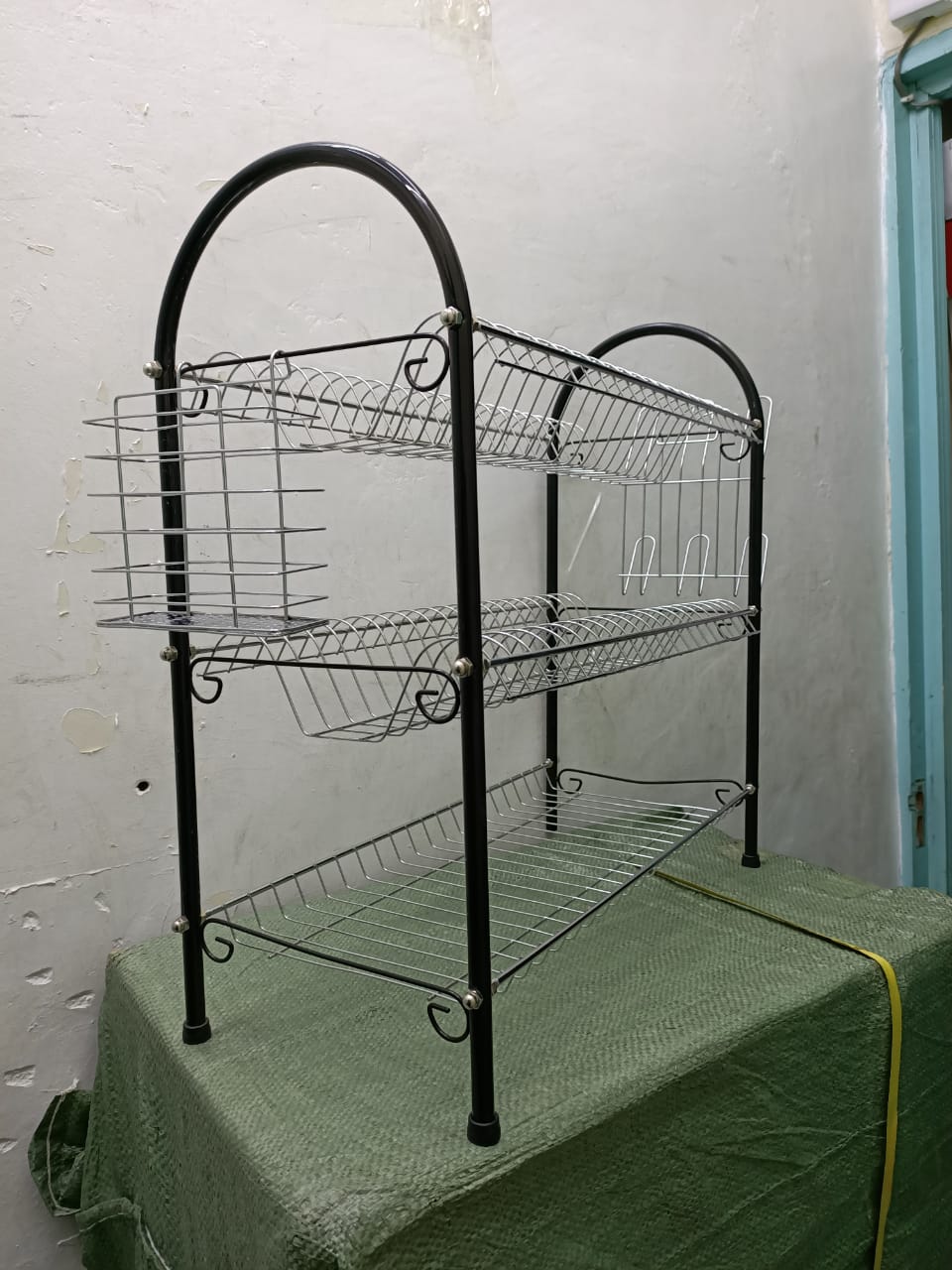 Strong 3 Tiers Stainless Steel Dish Drainer Rack